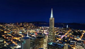 Preview wallpaper san - francisco, city, night, top view