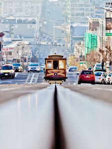 Preview wallpaper san - francisco, road, cars, traffic