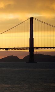 Preview wallpaper san francisco, bridge, sea, night