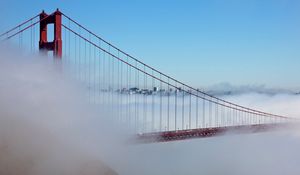 Preview wallpaper san francisco, california, bridge, fog