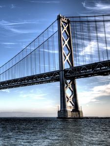 Preview wallpaper san francisco, sky, nature, wave, bridge