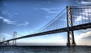 Preview wallpaper san francisco, sky, nature, wave, bridge