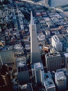 Preview wallpaper san francisco, top view, city, skyscrapers
