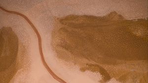 Preview wallpaper sand, aerial view, cranny, texture