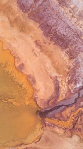 Preview wallpaper sand, aerial view, relief, texture