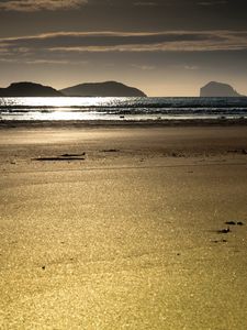 Preview wallpaper sand, beach, sea, outflow, landscape