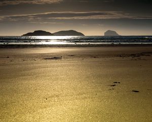 Preview wallpaper sand, beach, sea, outflow, landscape