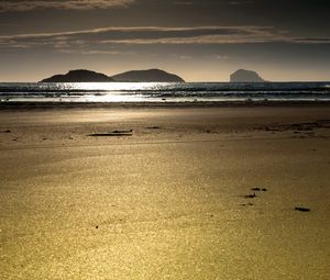 Preview wallpaper sand, beach, sea, outflow, landscape