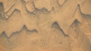 Preview wallpaper sand, beach, trace, texture