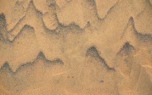 Preview wallpaper sand, beach, trace, texture