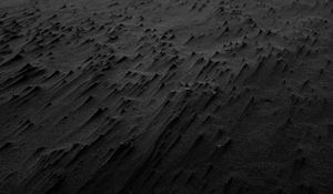 Preview wallpaper sand, black, beach, texture, karekare, new zealand