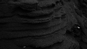 Preview wallpaper sand, black, grains, dark, texture