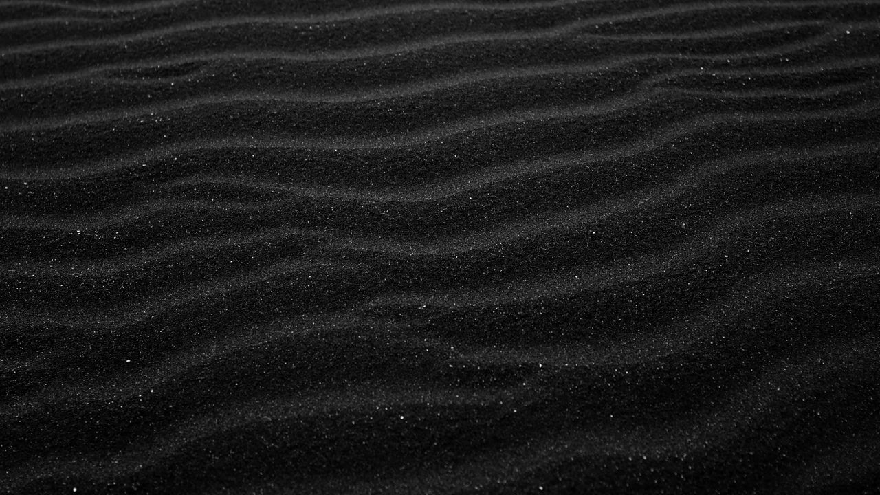 Wallpaper sand, black, relief, dark