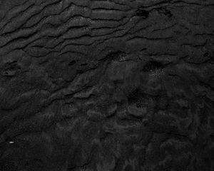 Preview wallpaper sand, black, relief, dark, desert, surface