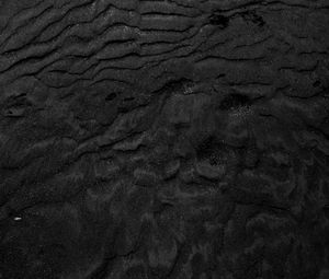 Preview wallpaper sand, black, relief, dark, desert, surface