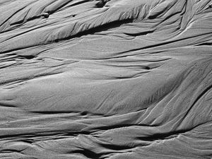 Preview wallpaper sand, bw, texture