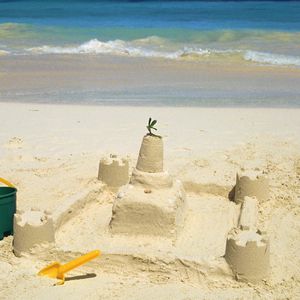 Preview wallpaper sand, castle, beach, sea