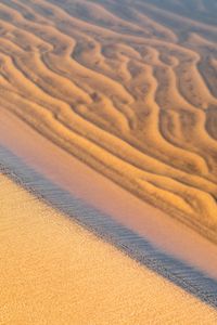 Preview wallpaper sand, coast, sandy, water