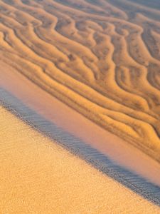 Preview wallpaper sand, coast, sandy, water