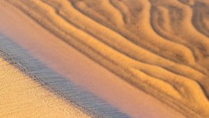 Preview wallpaper sand, coast, sandy, water