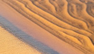 Preview wallpaper sand, coast, sandy, water