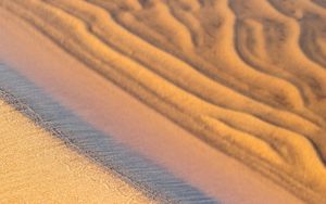 Preview wallpaper sand, coast, sandy, water