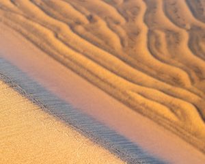 Preview wallpaper sand, coast, sandy, water