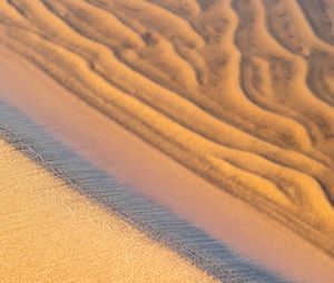 Preview wallpaper sand, coast, sandy, water