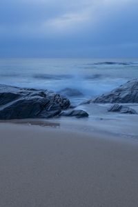 Preview wallpaper sand, coast, sea, nature