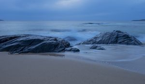 Preview wallpaper sand, coast, sea, nature