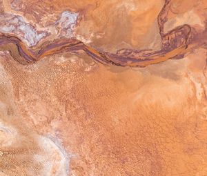 Preview wallpaper sand, cranny, aerial view, texture