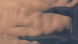 Preview wallpaper sand, desert, aerial view, texture
