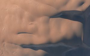 Preview wallpaper sand, desert, aerial view, texture