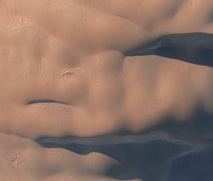 Preview wallpaper sand, desert, aerial view, texture