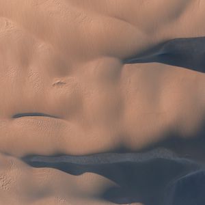 Preview wallpaper sand, desert, aerial view, texture