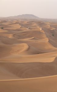 Preview wallpaper sand, desert, dunes, cars