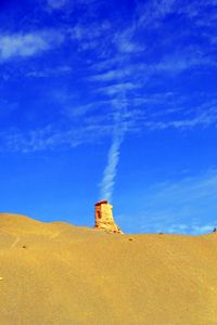 Preview wallpaper sand, desert, dunes, ruins, sky