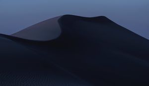 Preview wallpaper sand, desert, dunes, relief, sunset, twilight