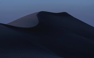 Preview wallpaper sand, desert, dunes, relief, sunset, twilight