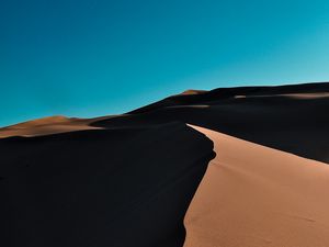 Preview wallpaper sand, desert, dunes, wavy