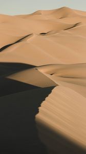 Preview wallpaper sand, desert, dunes, hills, shadow