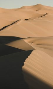 Preview wallpaper sand, desert, dunes, hills, shadow