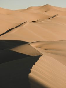 Preview wallpaper sand, desert, dunes, hills, shadow