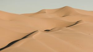 Preview wallpaper sand, desert, dunes, hills, shadow