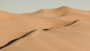 Preview wallpaper sand, desert, dunes, hills, shadow