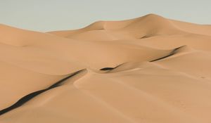 Preview wallpaper sand, desert, dunes, hills, shadow