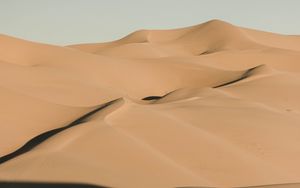 Preview wallpaper sand, desert, dunes, hills, shadow