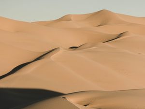 Preview wallpaper sand, desert, dunes, hills, shadow