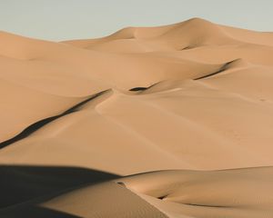 Preview wallpaper sand, desert, dunes, hills, shadow