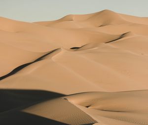 Preview wallpaper sand, desert, dunes, hills, shadow